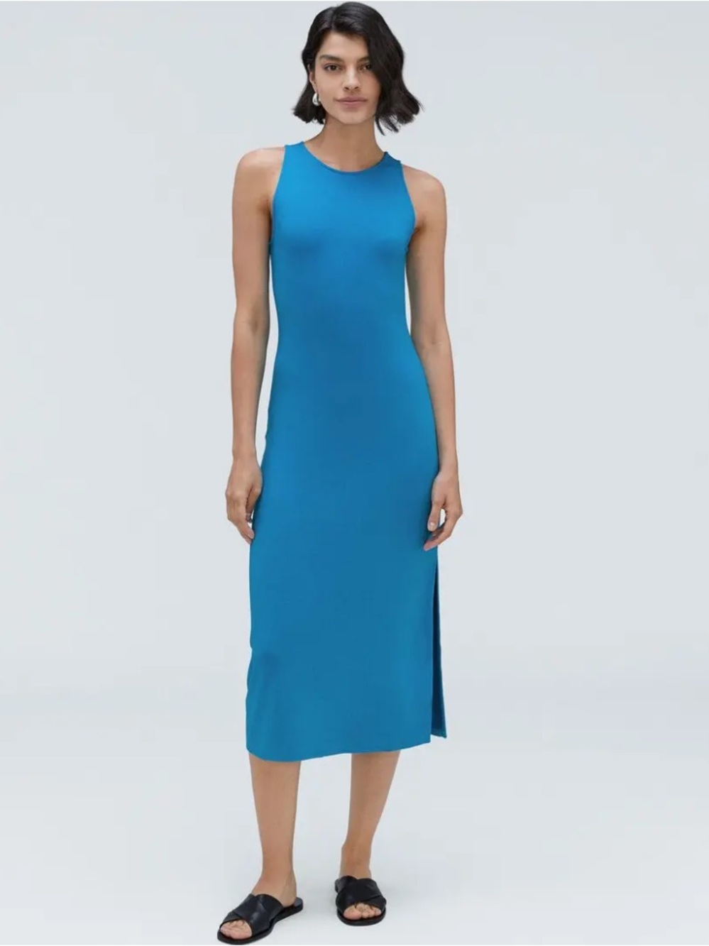 Everlane The ’90’s Midi Dress- horizon blue